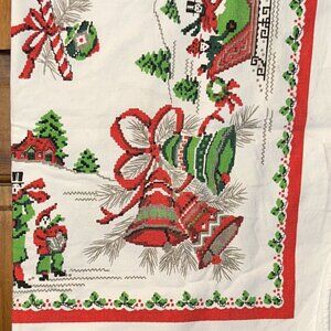 Christmas Cotton Tablecloth 59" x 50"